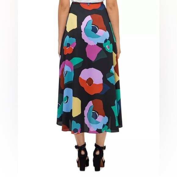 Kate Spade Long Floral Collage Midi Wrap Skirt - Picture 3 of 9